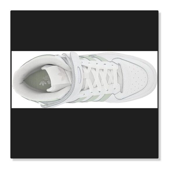 ✨ ADIDAS ✨ Forum Mid Sneaker in White/ Linen Green - [Women's size 5] - Picture 6 of 16
